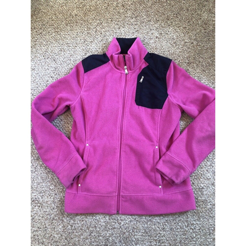 Lauren Ralph Lauren Fleece Jacket Women's Small Pink Black